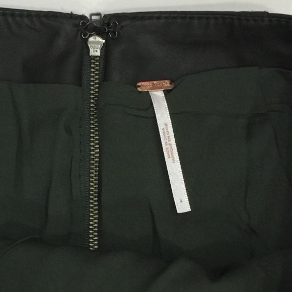 NWOT Free People Faux Leather Mini Skirt - Picture 5 of 5